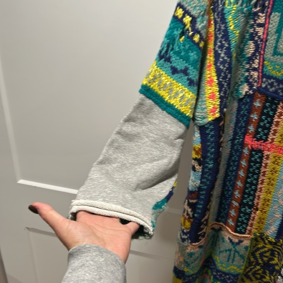 BNWT All my Love Cardi by Free People, Rainbow combo, size Small - Picture 5 of 11